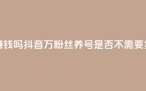 抖音100万粉丝不带货赚钱吗 - 抖音100万粉丝养号是否不需要卖货也能赚钱?! 第1张 抖音100万粉丝不带货赚钱吗 - 抖音100万粉丝养号是否不需要卖货也能赚钱?! 第1张