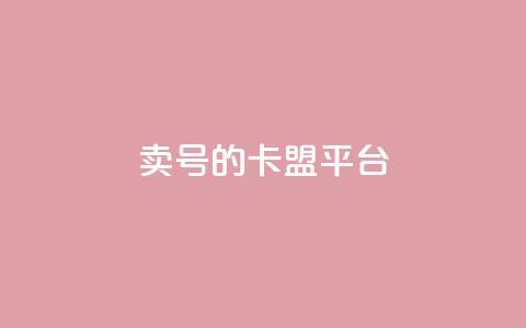 卖QQ号的卡盟平台 第1张 卖QQ号的卡盟平台 第1张