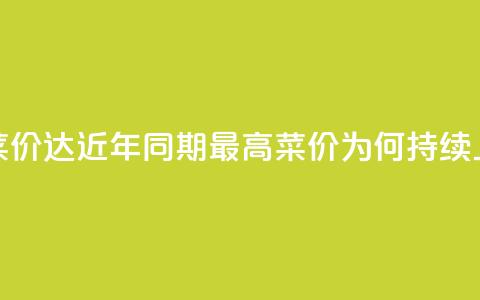 蔬菜价达近10年同期最高，菜价为何持续上涨？  第1张