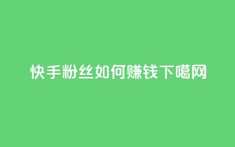 快手粉丝如何赚钱? 第1张 快手粉丝如何赚钱? 第1张