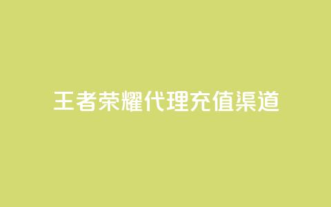 王者荣耀代理充值渠道 - 王者荣耀代理充值途径解析与攻略! 第1张 王者荣耀代理充值渠道 - 王者荣耀代理充值途径解析与攻略! 第1张