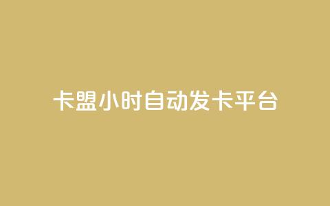 cf卡盟24小时自动发卡平台 - CF卡盟24小时自动发卡平台：一站式高效发卡解决方案!  第1张