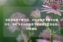 小红书业务下单平台，小红书业务下单平台是什么，小红书平台的业务下单新模式亿乐社区SUP货源站