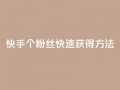 快手100个粉丝快速获得方法,快手业务24小时在线下单平台免费 - 抖音业务低价业务平台 - 快手买热度网站 - 0.01元,小白龙马山有限责任公司