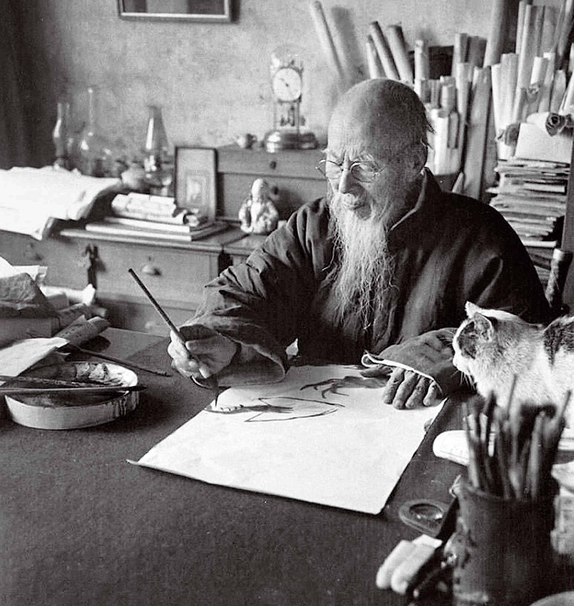 齐白石精品在波士顿展出，“白石画屋”呈现水墨挥洒  第2张