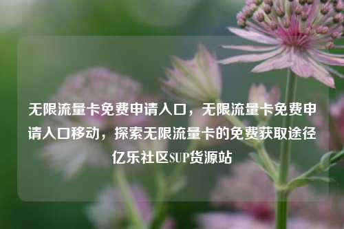 无限流量卡免费申请入口	，无限流量卡免费申请入口移动，探索无限流量卡的免费获取途径亿乐社区SUP货源站  第1张
