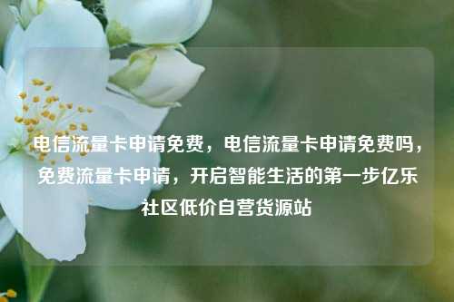 电信流量卡申请免费，电信流量卡申请免费吗，免费流量卡申请	，开启智能生活的第一步亿乐社区低价自营货源站  第1张