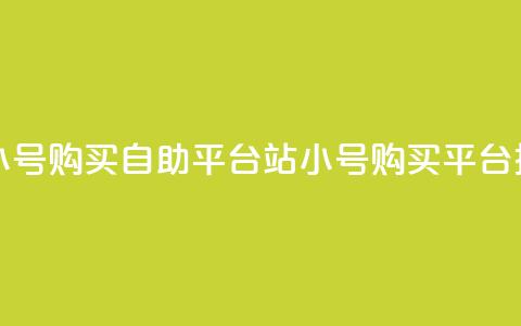 哔哩哔哩小号购买自助平台(B站小号购买平台推荐)  第1张
