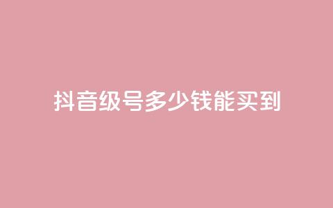 抖音50级号多少钱能买到 - 抖音50级账号的市场价格和购买指南。  第1张