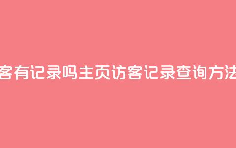 qq主页访客有记录吗 - QQ主页访客记录查询方法!  第1张