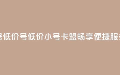 卡盟qq小号低价号 - 低价QQ小号卡盟畅享便捷服务。  第1张