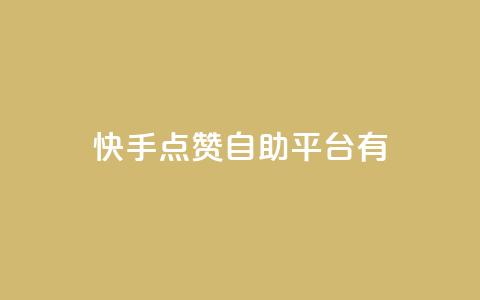 快手点赞自助平台有 - 快手点赞自助平台：提升快手视频曝光的利器!  第1张