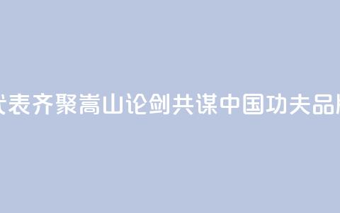 八省代表齐聚嵩山“论剑	” 共谋“中国功夫”品牌建设  第1张