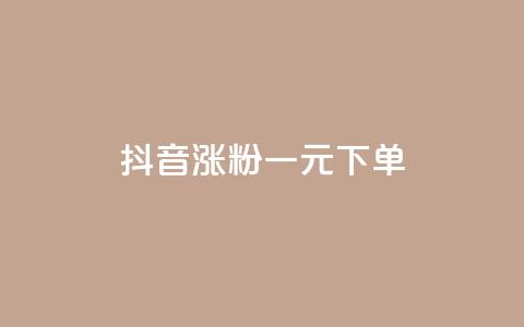 抖音涨粉一元下单 - 低价快手号 第1张 抖音涨粉一元下单 - 低价快手号 第1张