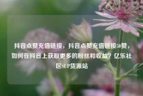 抖音点赞充值链接，抖音点赞充值链接50赞，如何在抖音上获取更多的粉丝和收益？亿乐社区SUP货源站