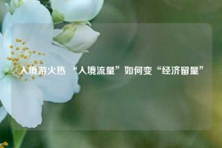 入境游火热 “入境流量”如何变“经济留量”