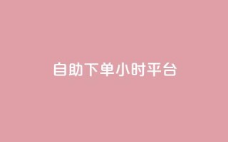 自助下单24小时平台 - 自助下单24小时平台：让您随时随地在线购买，简便高效。