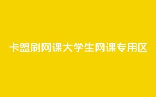 卡盟刷网课大学生网课专用区 - 高效刷课，大学生专属网课平台。