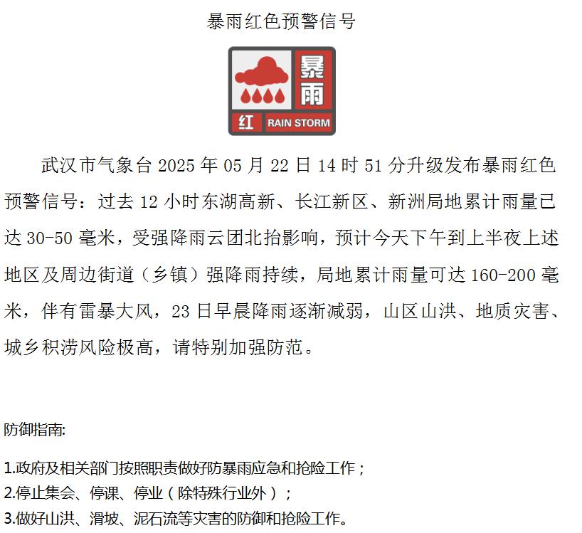 武汉发布暴雨临灾警报！武大校门口被淹	，“有人过马路积水接近胸口	”！保卫部：积水基本已消退，目前水到脚踝处  第4张