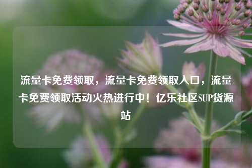 流量卡免费领取	，流量卡免费领取入口，流量卡免费领取活动火热进行中！亿乐社区SUP货源站  第1张